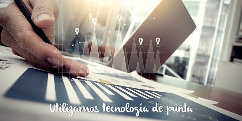 Utilizamos tecnología de punta.